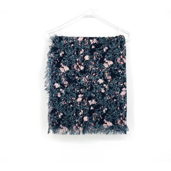 Melrose and Market Accessories - Melrose and Market Dark Gray Pink Splatter Multi Colored Lightweight Scarf NWT